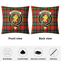 Fullerton Tartan Crest Pillow Cover