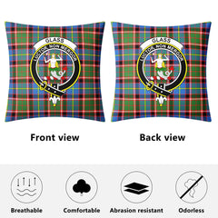 Glass Tartan Crest Pillow Cover