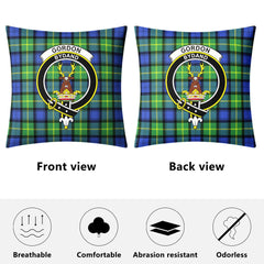 Gordon Old Ancient Tartan Crest Pillow Cover