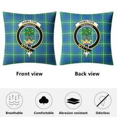 Hamilton Hunting Ancient Tartan Crest Pillow Cover