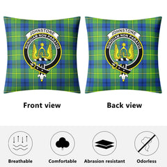 Johnstone Ancient Tartan Crest Pillow Cover