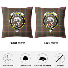 Kennedy Weathered Tartan Crest Pillow Cover