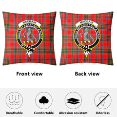 MacBain Tartan Crest Pillow Cover