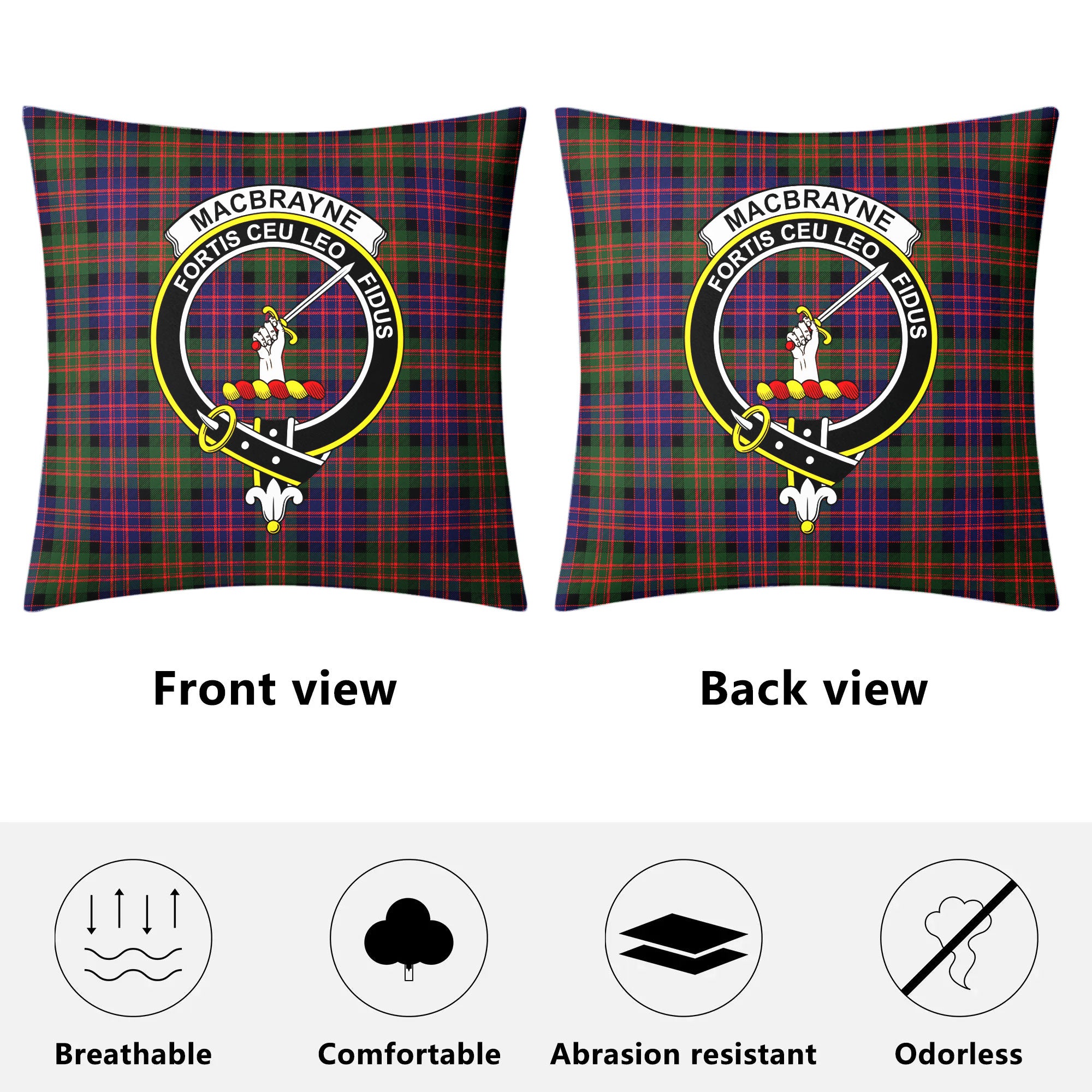 MacBrayne Tartan Crest Pillow Cover