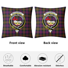 MacDonald Modern Tartan Crest Pillow Cover