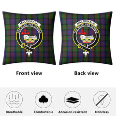 MacDonald Tartan Crest Pillow Cover