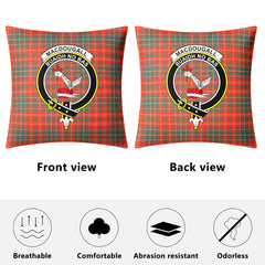 MacDougall Ancient Tartan Crest Pillow Cover