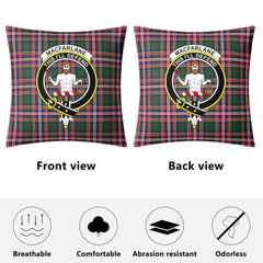 MacFarlane Hunting Modern Tartan Crest Pillow Cover