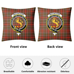 MacIntosh Hunting Weathered Tartan Crest Pillow Cover