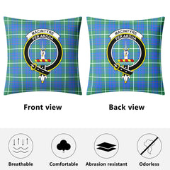 MacIntyre Hunting Ancient Tartan Crest Pillow Cover