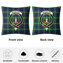 MacIntyre Hunting Modern Tartan Crest Pillow Cover