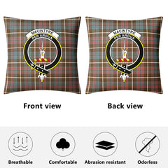 MacIntyre Hunting Weathered Tartan Crest Pillow Cover