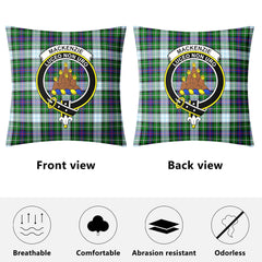 MacKenzie Dress Modern Tartan Crest Pillow Cover