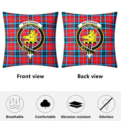 MacTavish Modern Tartan Crest Pillow Cover