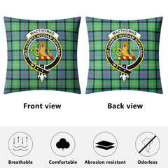 MacThomas Ancient Tartan Crest Pillow Cover