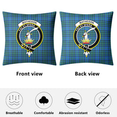 Matheson Hunting Ancient Tartan Crest Pillow Cover