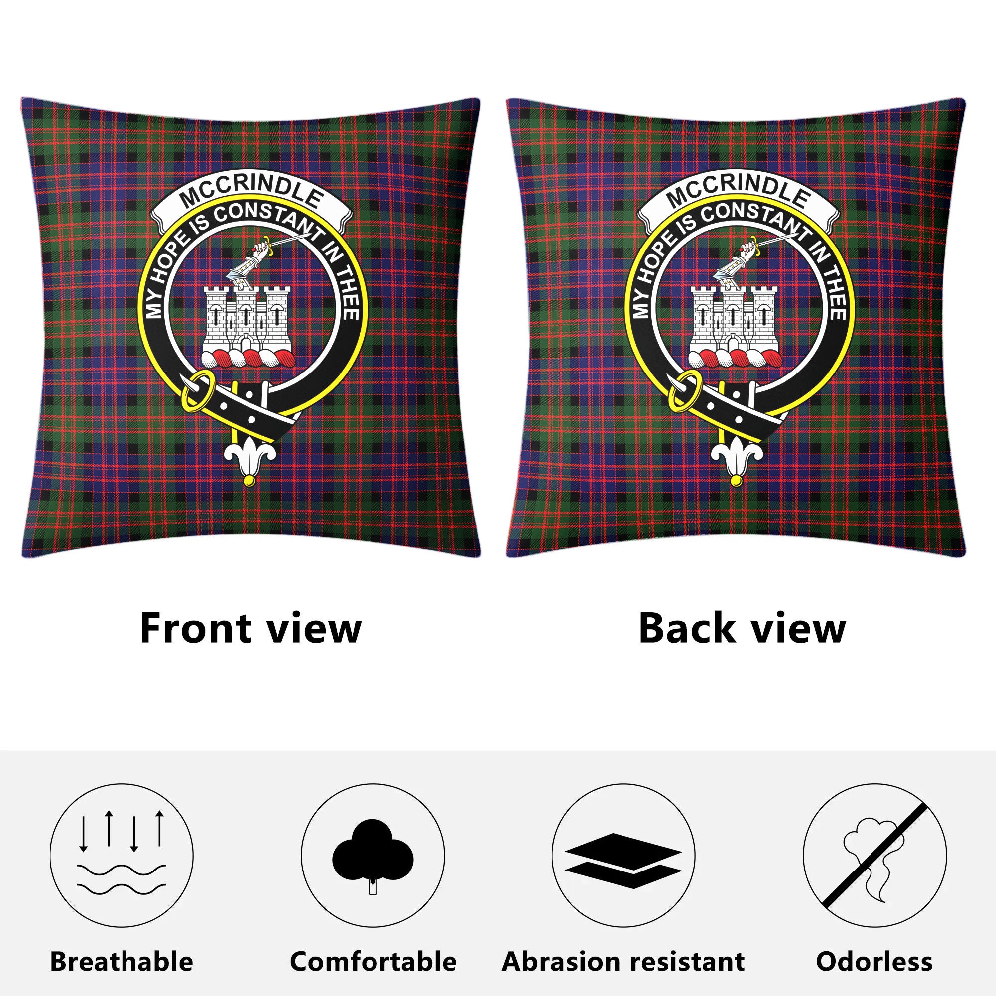 McCrindle Tartan Crest Pillow Cover