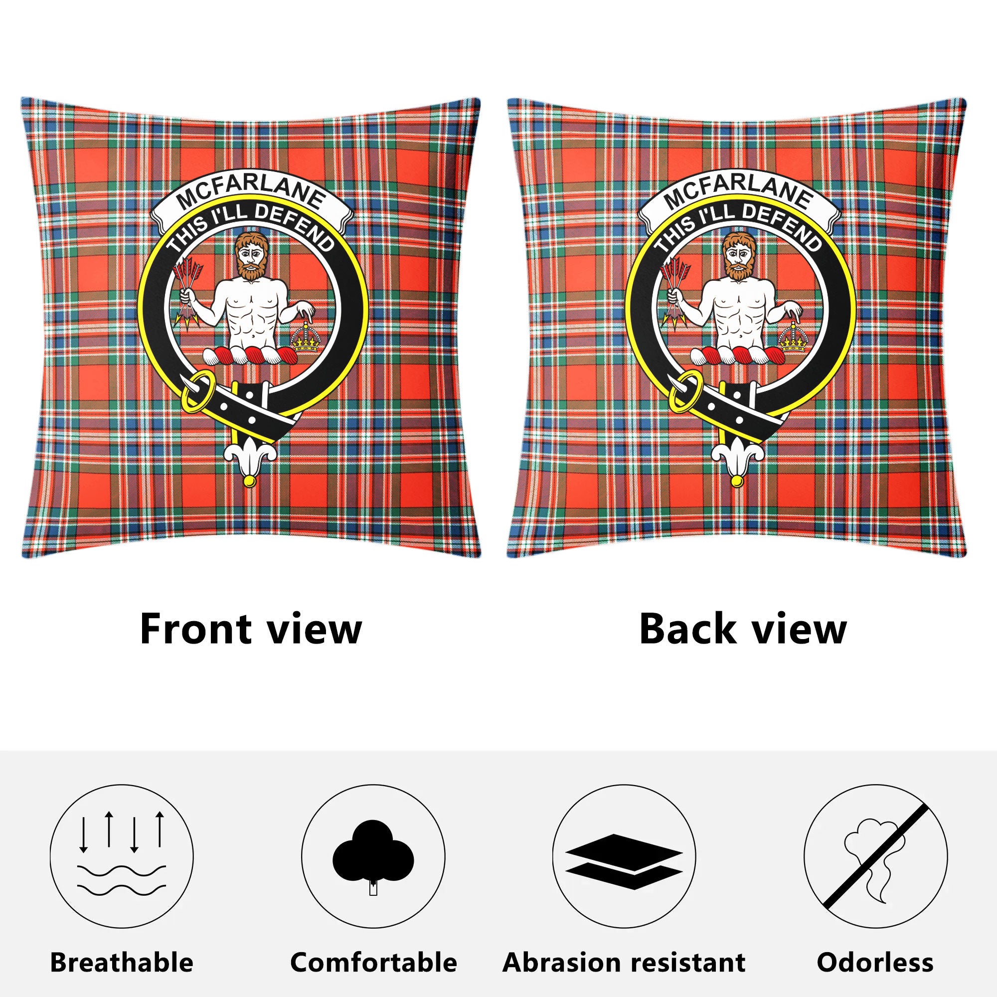 McFarlane Ancient Tartan Crest Pillow Cover