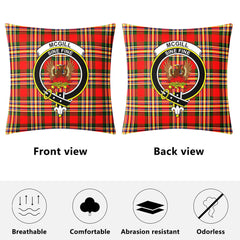 McGill Modern Tartan Crest Pillow Cover