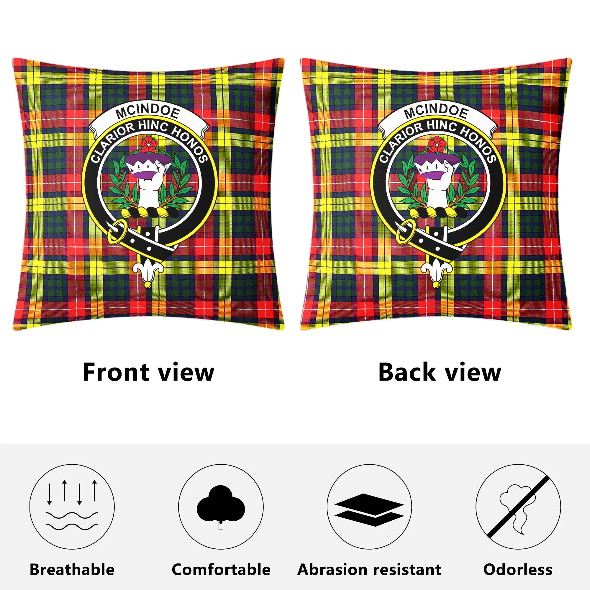 McIndoe Tartan Crest Pillow Cover