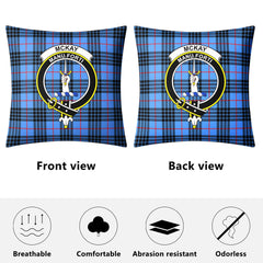 McKay Blue Tartan Crest Pillow Cover