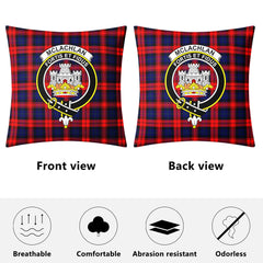 McLachlan Modern Tartan Crest Pillow Cover