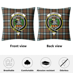 McLaren Weathered Tartan Crest Pillow Cover