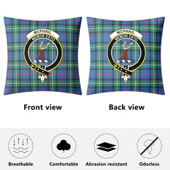 McPhail Hunting Ancient Tartan Crest Pillow Cover