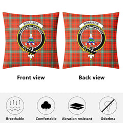 Morrison Red Ancient Tartan Crest Pillow Cover