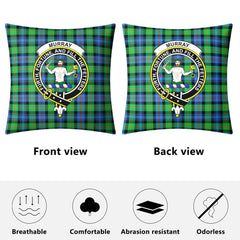 Murray of Atholl Ancient Tartan Crest Pillow Cover