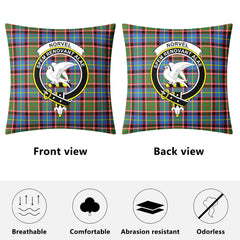 Norvel (or Norvill) Tartan Crest Pillow Cover