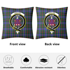 Ogilvie Hunting Modern Tartan Crest Pillow Cover