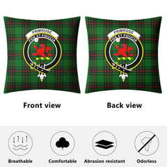 Primrose Tartan Crest Pillow Cover