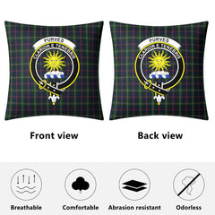 Purves Tartan Crest Pillow Cover