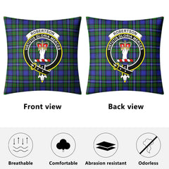 Robertson Hunting Modern Tartan Crest Pillow Cover