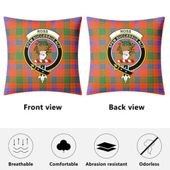 Ross Ancient Tartan Crest Pillow Cover