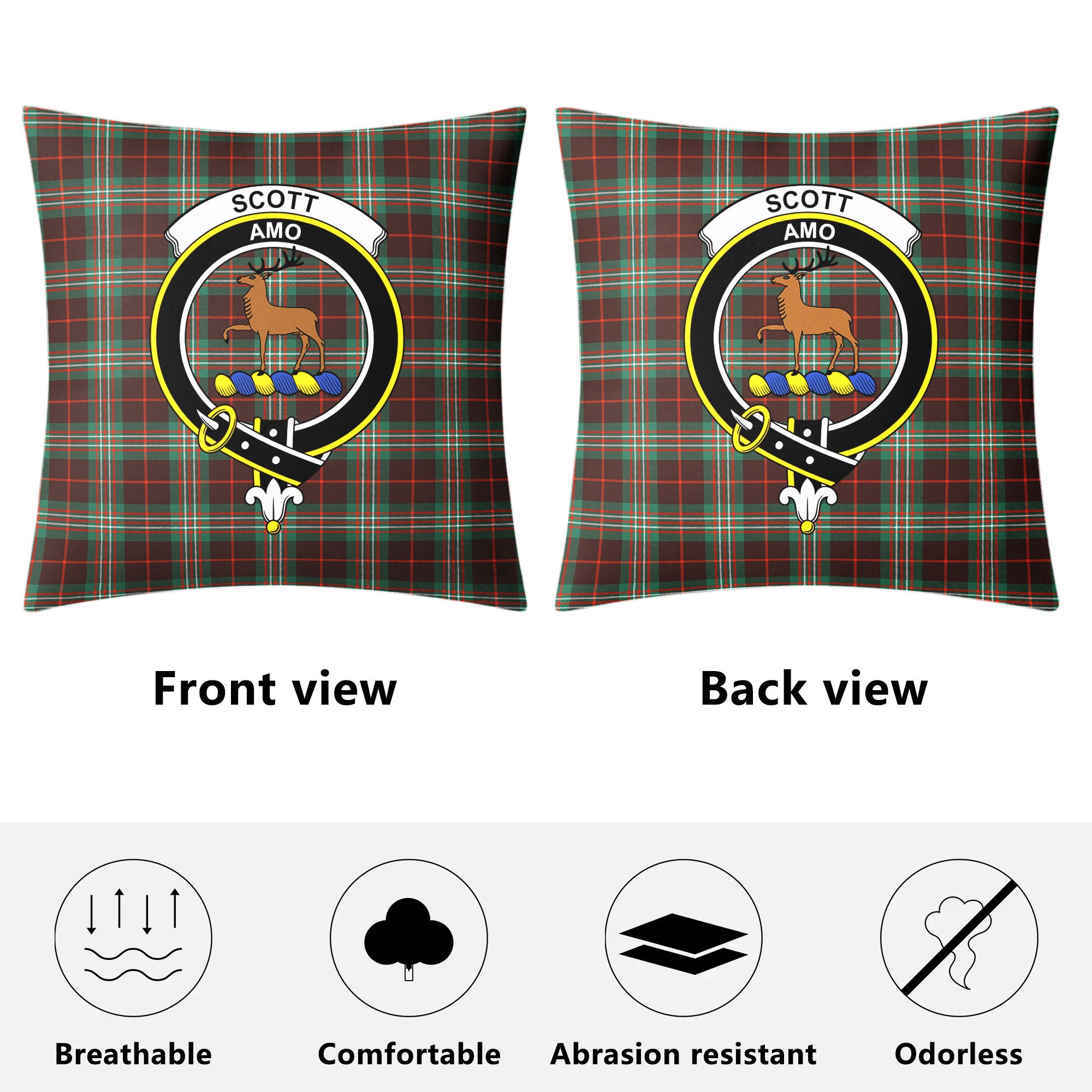 Scott Brown Ancient Tartan Crest Pillow Cover