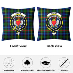 Smith Modern Tartan Crest Pillow Cover