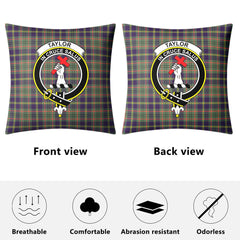 Taylor Weathered Tartan Crest Pillow Cover