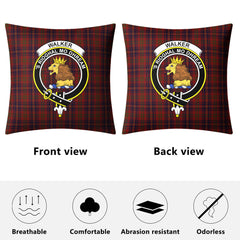 Walker Tartan Crest Pillow Cover