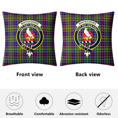 Whitefoord Tartan Crest Pillow Cover