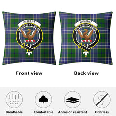 Wishart Hunting Tartan Crest Pillow Cover