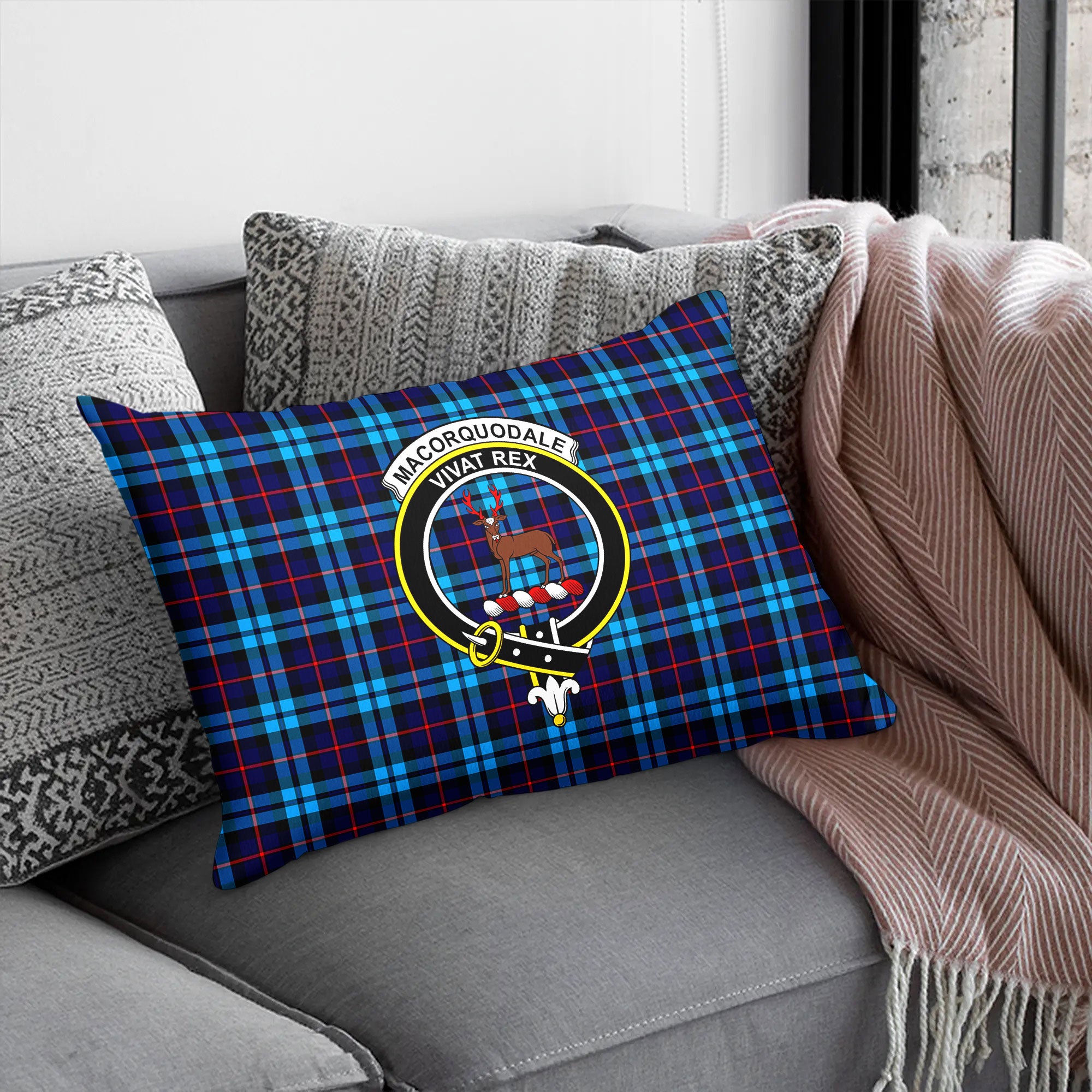 MacCorquodale Tartan Crest Pillow Cover