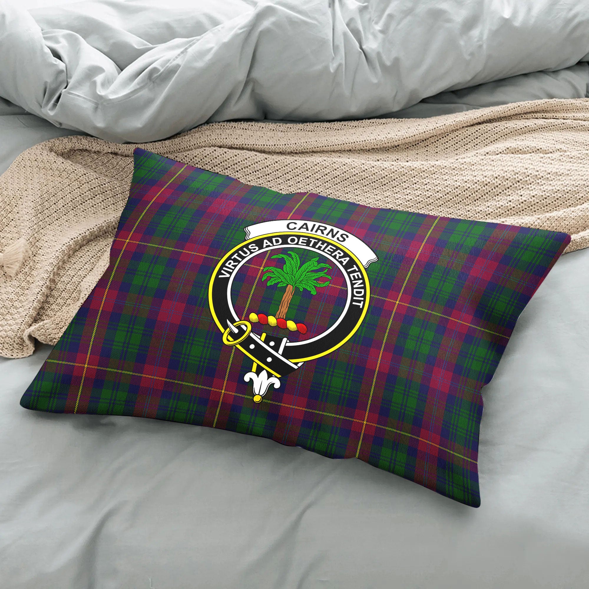 Cairns Tartan Crest Pillow Cover