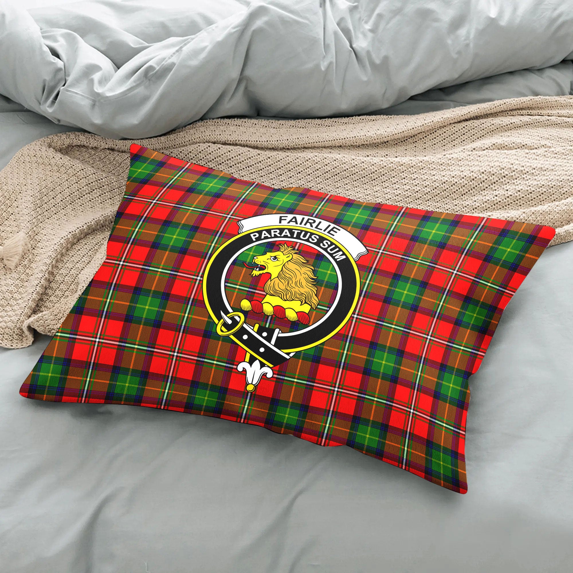 Fairlie Tartan Crest Pillow Cover