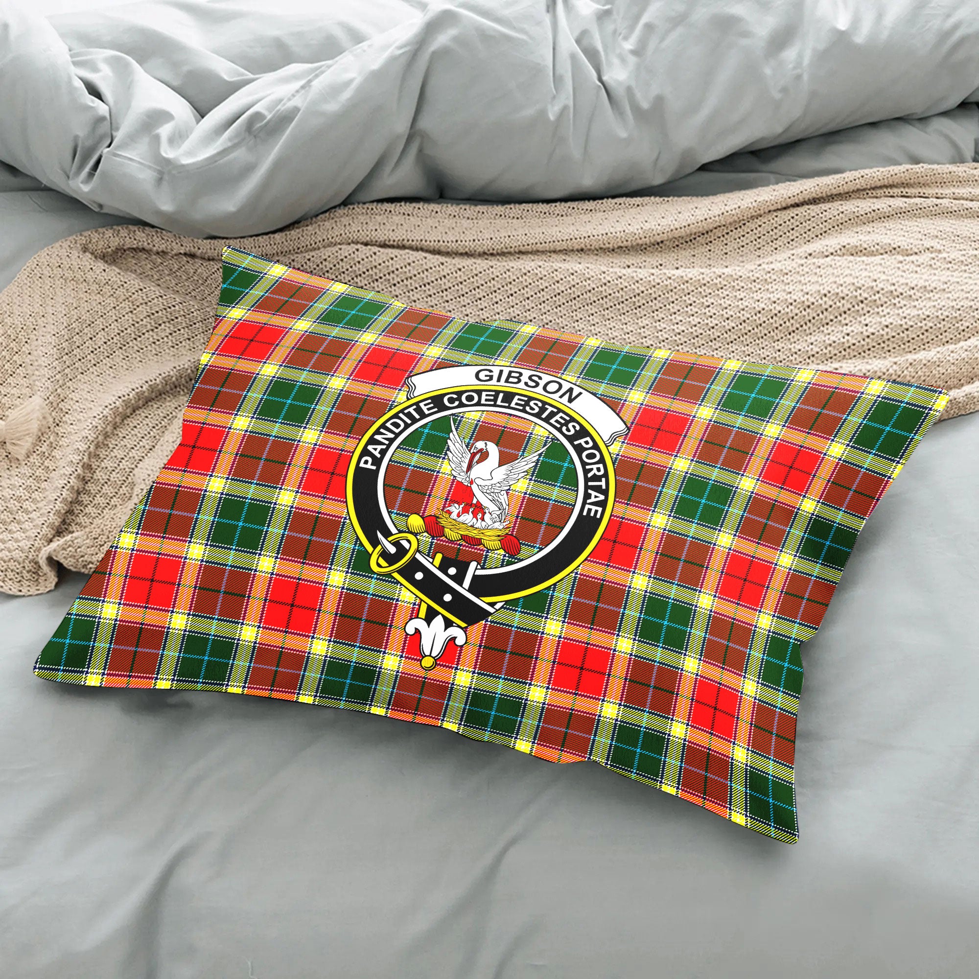 Gibson Tartan Crest Pillow Cover