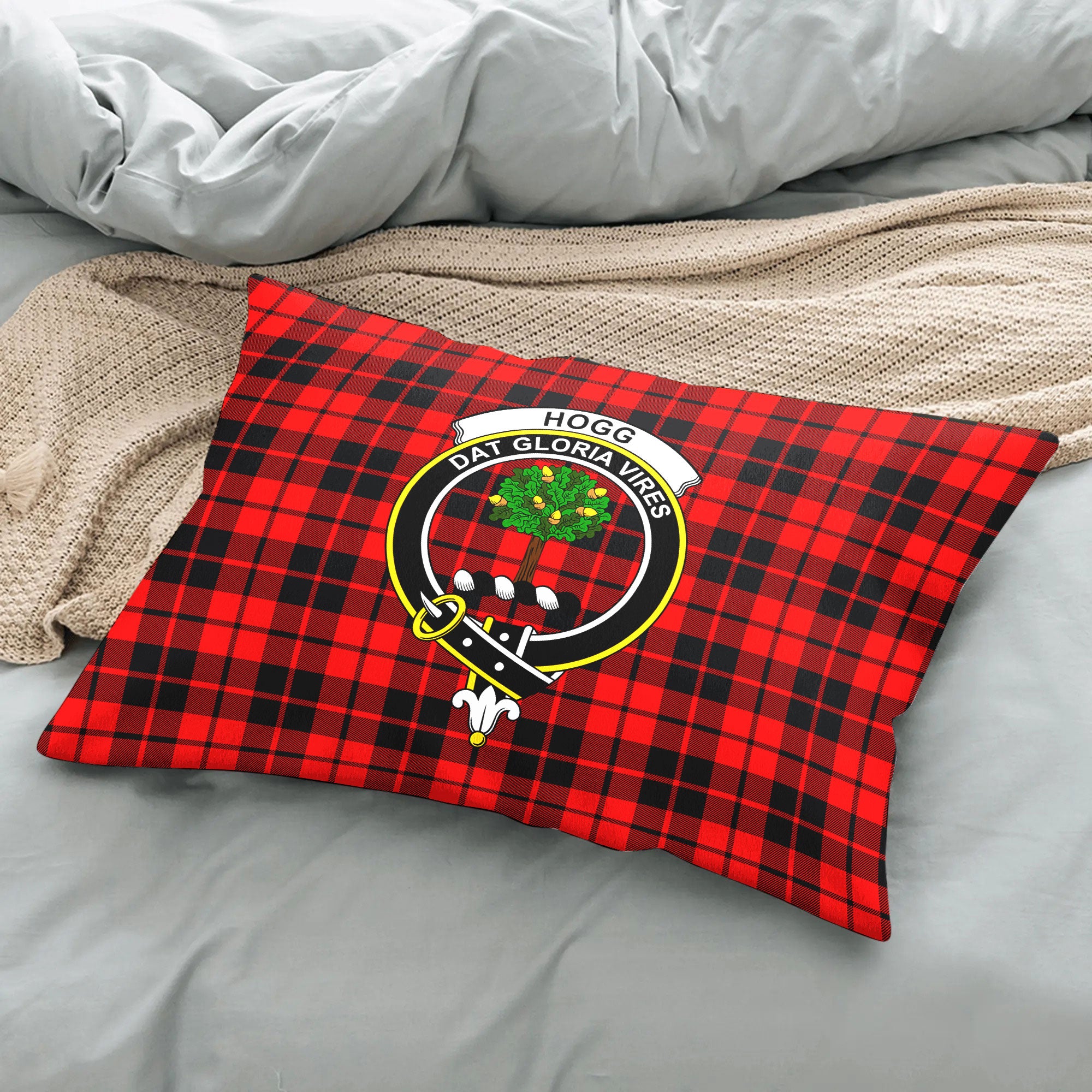 Hogg Tartan Crest Pillow Cover