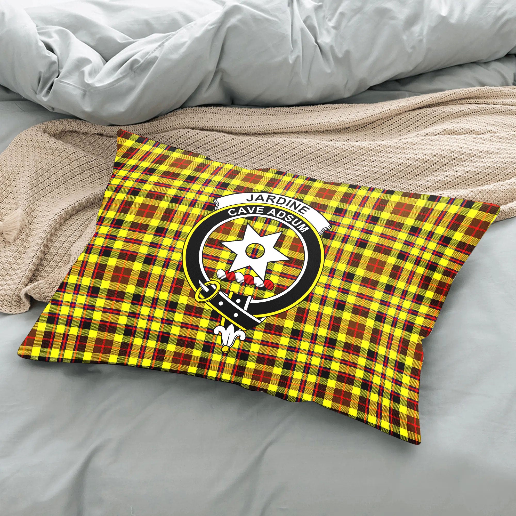 Jardine Tartan Crest Pillow Cover