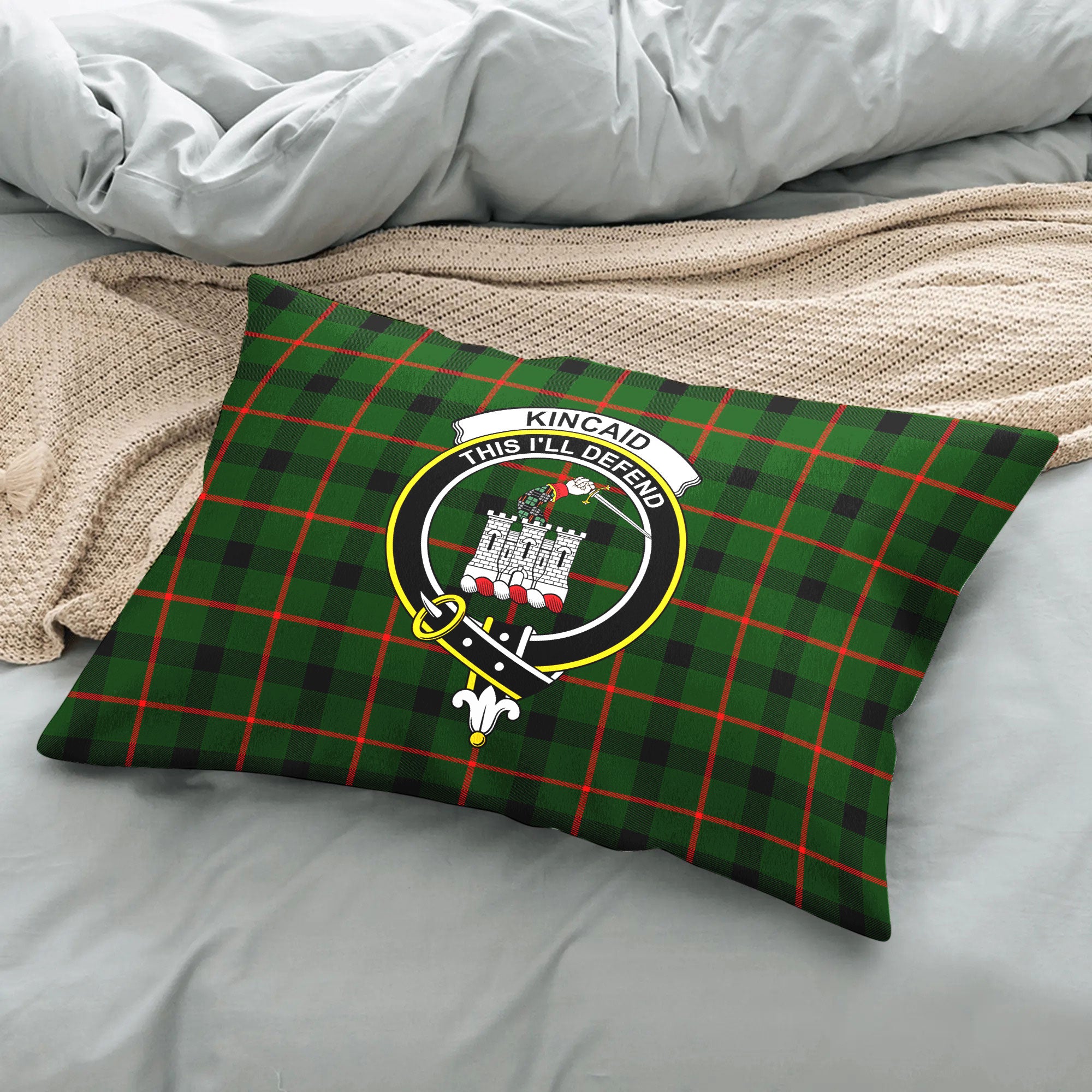 Kincaid Tartan Crest Pillow Cover