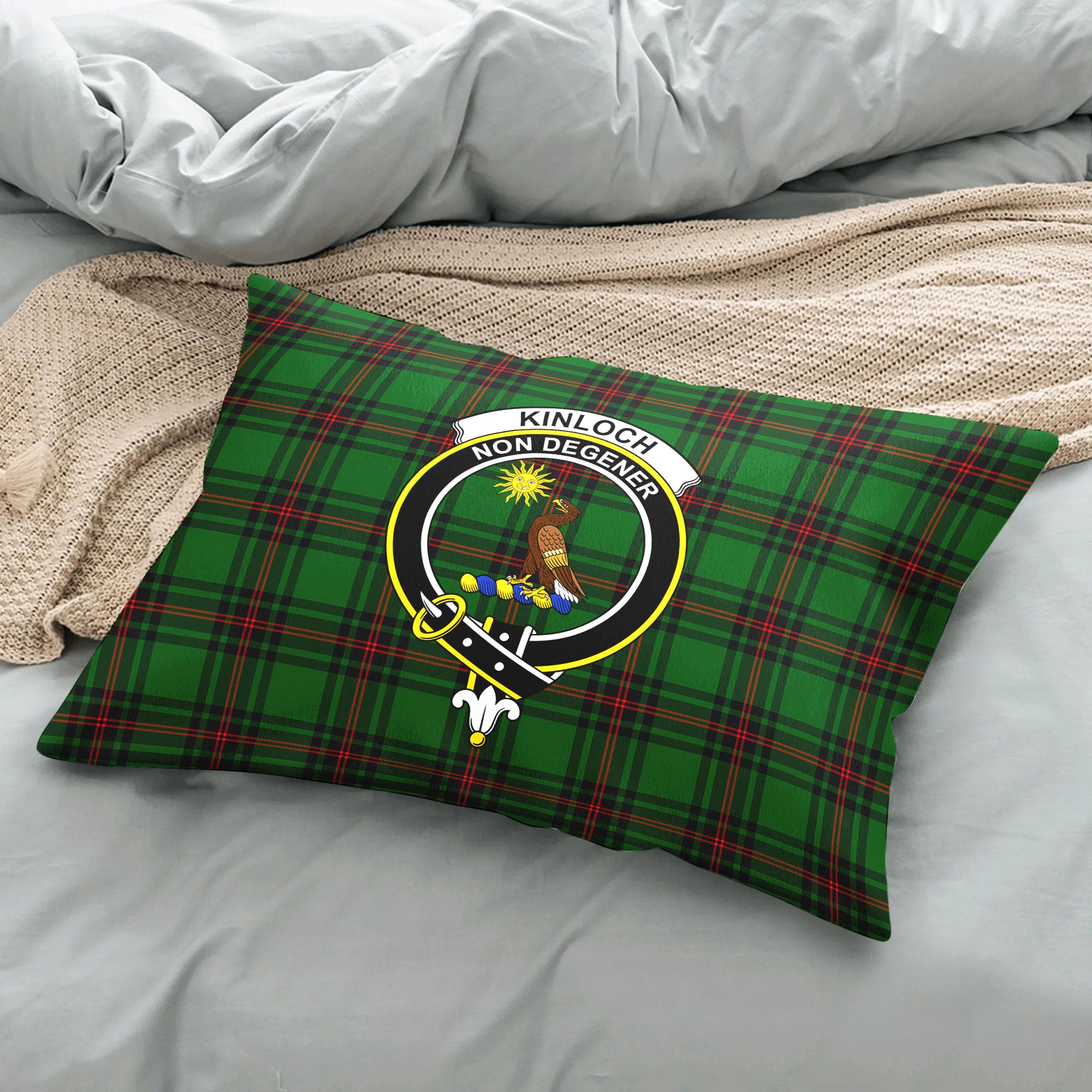 Kinloch Tartan Crest Pillow Cover